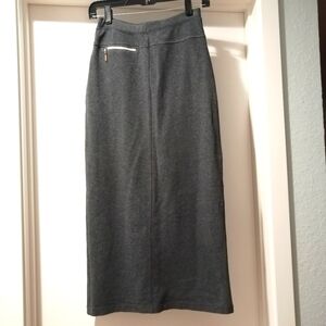 Tommy Hilfiger Womens Cotton Long Pencil Skirt Gray - Size S/P/CH